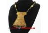 EPK 133 Kalung Mutiara hitam liontin baju lengan emas 46 cm YNN (19e)