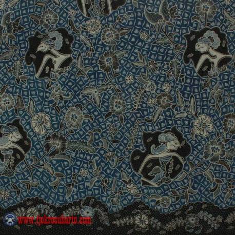 Bahan hem/rok Tulis Warna alam Boket ceplok wayang SPR