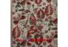 Bahan sarimbit Katun Print malam colet Latar putih kupu besar merah  240x115 cm SSD