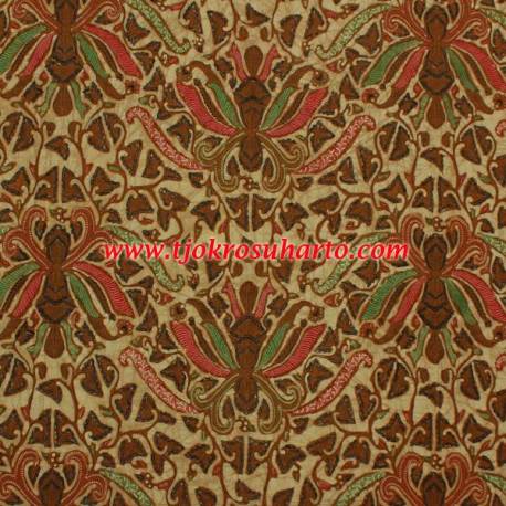 BHH 145 Bahan Hem/Rok batik Kombinasi genes sogan colet pisang Bali 24x115 cm SSD