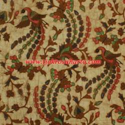 Bahan Hem/Rok batik Kombinasi genes sogan colet cendrawasih 24x115 cm SSD