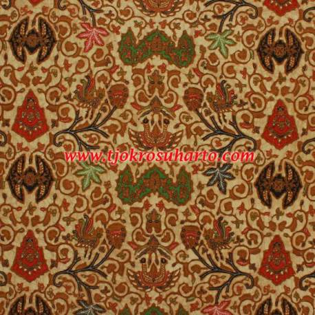 Bahan sarimbitan batik Kombinasi genes sogan colet Wahyu tumurun bledak 24x115 cm SSD