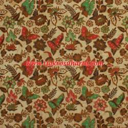 BHR 137 Bahan sarimbitan batik Kombinasi genes sogan colet kupu boket 24x115 cm SSD