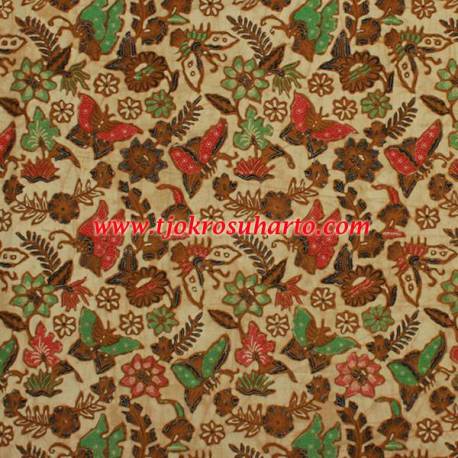 BHR 137 Bahan sarimbitan batik Kombinasi genes sogan colet kupu boket 24x115 cm SSD