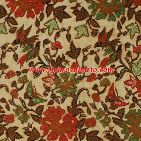 BHR 446 Bahan sarimbitan batik Kombinasi genes sogan colet peksi cohung debyah 24x115 cm SSD