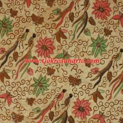 BHR 486 Bahan sarimbitan batik Kombinasi genes sogan colet peksi boket 24x115 cm SSD