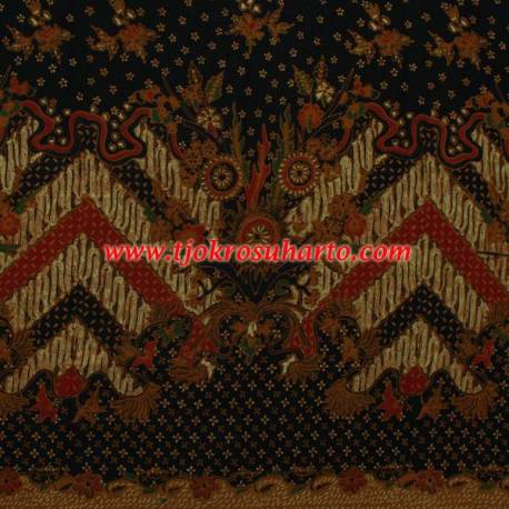 Bahan sarimbit Printing kembang jeruk cendrawasih 240x115 cm
