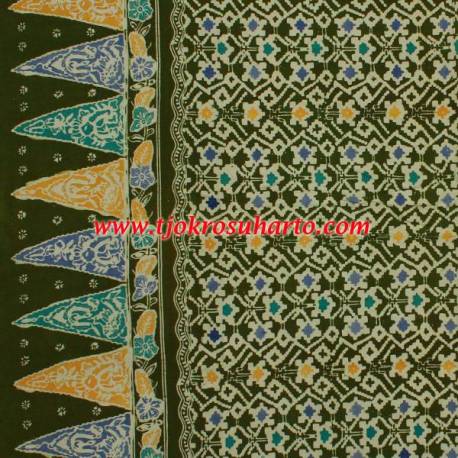 Kain Cinde 250x115 cm Colet hijau lumut NKM
