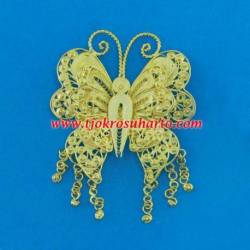 Bros Trap Sepuh emas kupu 10x9 cm (4) WDI