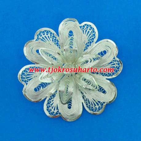 Bros & gasper Trap Sepuh perak bunga 8x8 cm (7) WDI