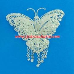 Bros Trap Sepuh perak Kupu 9x11 cm (10) WDI