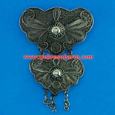 Bros Trap Sepuh perak bakar bunga susun 8x11 cm (22) WDI