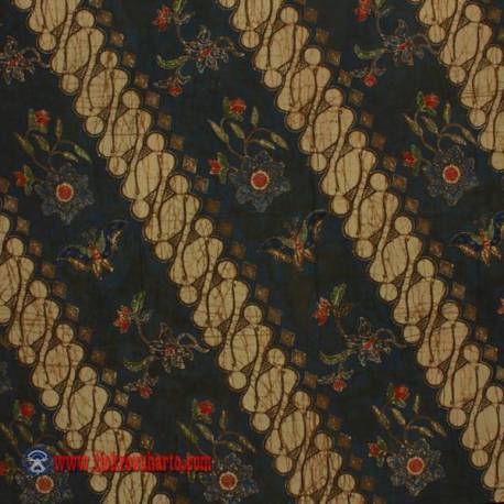 Bahan Hem/rok batik indigo Parang Barong seling boket 2,2x1,2 m ANS