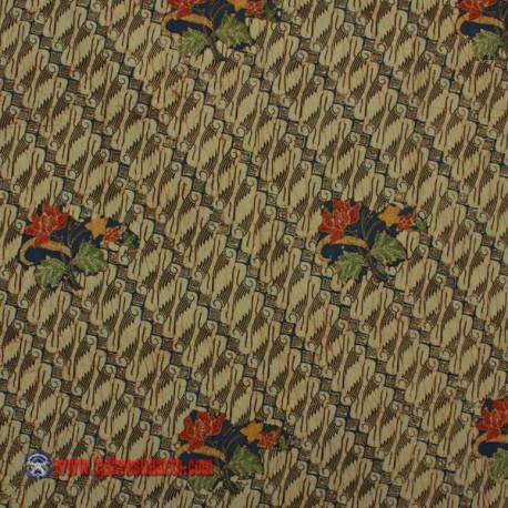 Bahan Hem/rok batik indigo Parang Kusumo ceplok boket 2,2x1,2 m ANS
