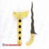 CPR 594 Keris Melayu Tanggung blewah combong 4 emas pamor