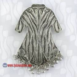 EPT 494 Bros+liontin Sepuh perak bakar Kebayak krantil 11,5x8 cm (6e ) YNN
