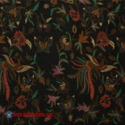 BHH 068 Bahan Hem/rok kombinasi genes colet katun Cendrawasih mawur 240x110 cm EST
