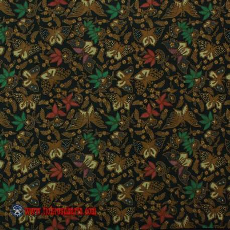 BHH 148 Bahan Hem/rok kombinasi genes colet katun Debyah kupu 240x110 cm EST