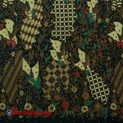 BHH 159 Bahan Hem/rok kombinasi genes colet katun Boket kupu 240x110 cm EST