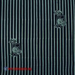 Bahan Hem/rok batik Cap kelengan biru slarak ceplok puntodewo BTN