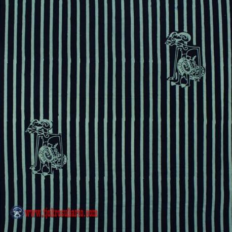 Bahan Hem/rok batik Cap kelengan biru slarak ceplok puntodewo BTN