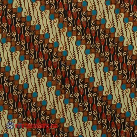 Bahan Sarimbit Printing colet katun Parang cantel 210x110 cm EST