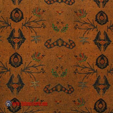 Bahan Sarimbit Printing sogan colet katun Wahyu tumurun ukel 240x110 cm HSN