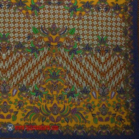 BHR 789 Bahan Sarimbit printing Mesres Tiga Negeri Kuning 240x 115 cm AYN