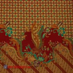 BHR 792 Bahan Sarimbit printing Mesres Tiga Negeri Orange 240x 115 cm AYN