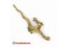 Keris kuningan cor nyi Blorong 36x12 cm (10) HMD
