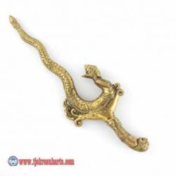 Keris kuningan cor nyi Blorong 36x12 cm (10) HMD