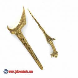 Keris kuningan cor ladrang rajah HMD