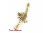 CPR 860 Keris kuningan cor Nogo leong 34x14 cm (11) HMD