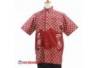 BPH 1264 Kemeja Pendek 1/2 Vooring Kelengan Merah kembang tanjung wayang L