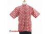 BPH 1265 Kemeja Pendek 1/2 Vooring Kelengan Merah kawung benggol xL