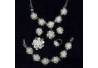 FPK 146 Kalung + gelang+cincin+subang+bros perak mawar TNI
