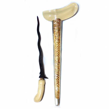Keris Gayaman Yogya Fiber Slorok Kerawang Silih asih
