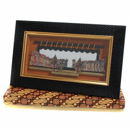 Pigura wayang kulit 26x16 cm Kresno duto  WWW