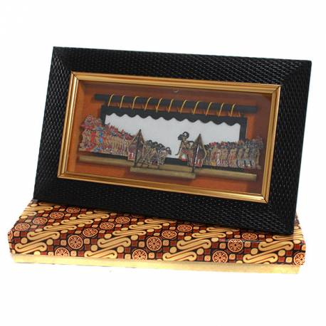 Pigura wayang kulit 26x16 cm Pendorwo limo  WWW