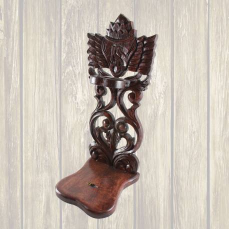 Standar Keris L berdiri Lung daun pakualam 18x20x38 cm WYM