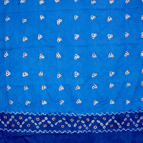 Bahan Kebayak Jumputan Kendit  2 m Biru MYT