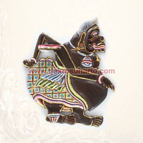 Tempat Keris Dinding Grenjeng Singel semar 43x48 cm WYM ctp 162