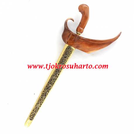 Keris Ladrang Solo Akasia Tatah Kuning winoto