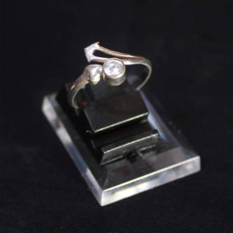 Cincin Perak 925 Bali Pita Batu Circon STN