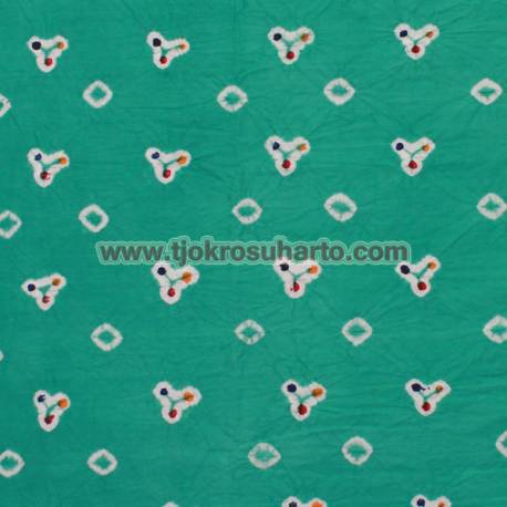 Bahan 2 m Kebayak Kembang cengkeh Hijau tosca MYT