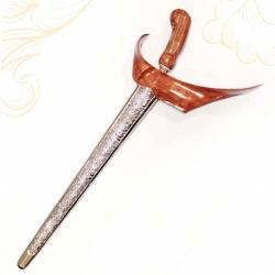 Keris Ladrang Yogya Telesium Slorok Kerawang crom perak