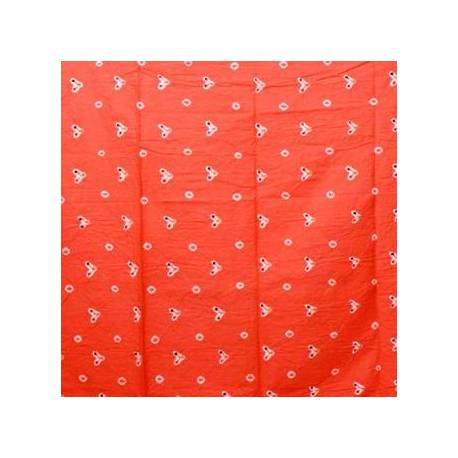 Bahan 2 m Kebayak Kembang cengkeh orange MYT