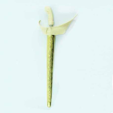 Keris Ladrang Yogya Fiber Tatah kuning emas