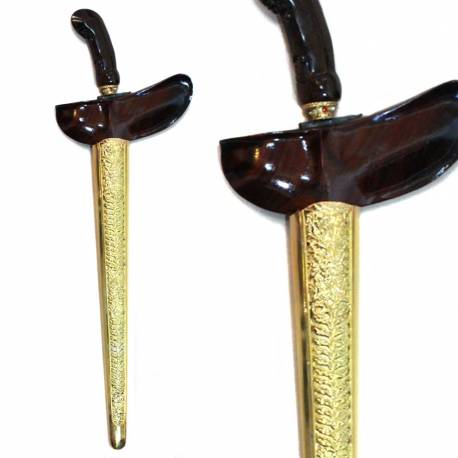 Keris Gayaman Yogya Sonokeling Slorok Buntu emas