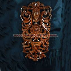 Tempat Keris Dinding bunga lung 32x65 cm WYM